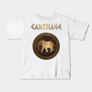 Ancient Carthage Hannibal War Elephant Kids T-Shirt